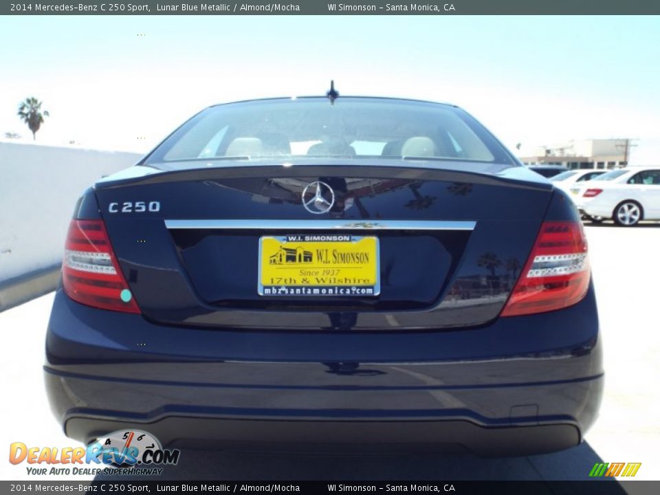 2014 Mercedes-Benz C 250 Sport Lunar Blue Metallic / Almond/Mocha Photo #5