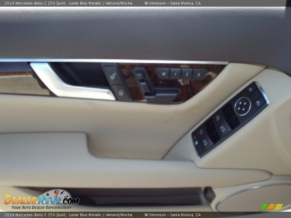 2014 Mercedes-Benz C 250 Sport Lunar Blue Metallic / Almond/Mocha Photo #6