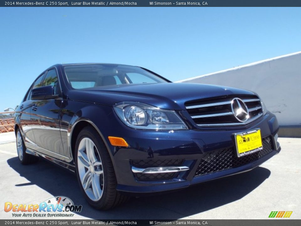 2014 Mercedes-Benz C 250 Sport Lunar Blue Metallic / Almond/Mocha Photo #11
