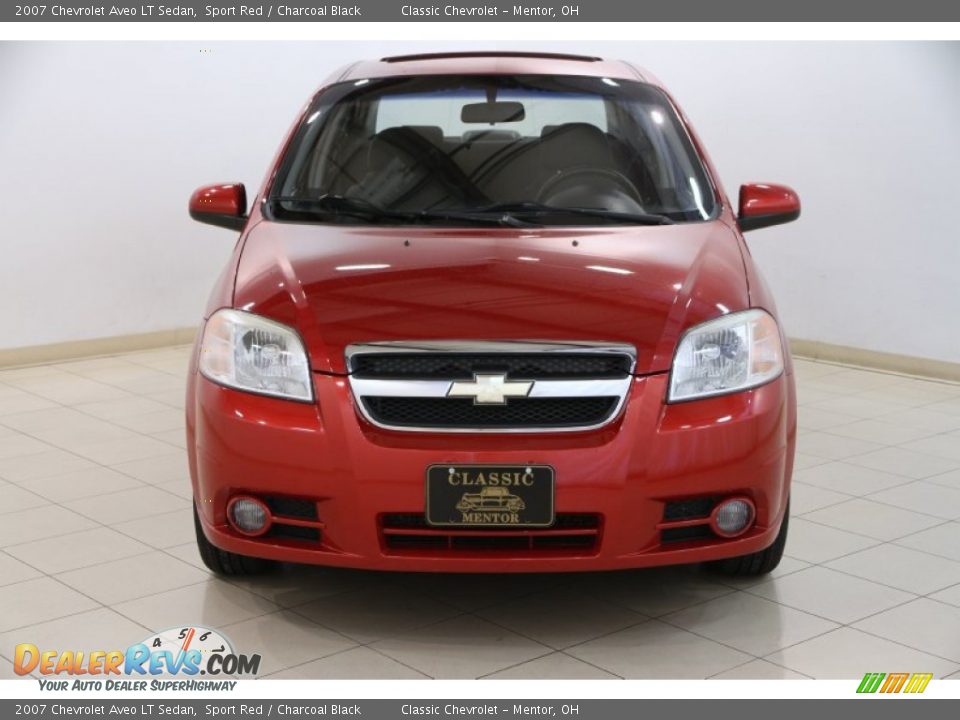 2007 Chevrolet Aveo LT Sedan Sport Red / Charcoal Black Photo #2
