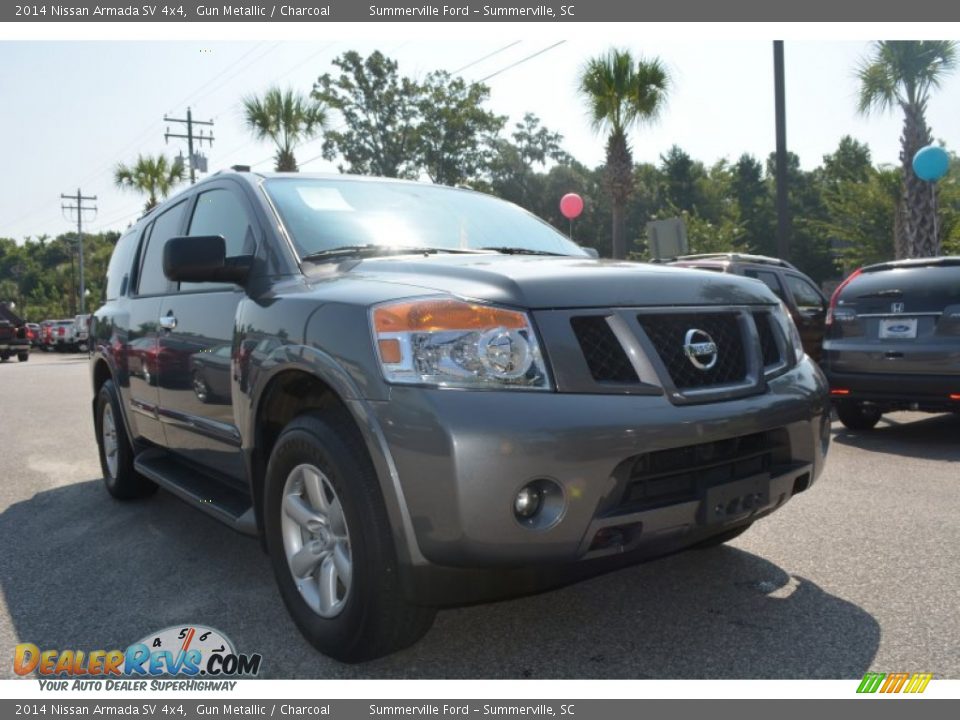 2014 Nissan Armada SV 4x4 Gun Metallic / Charcoal Photo #1