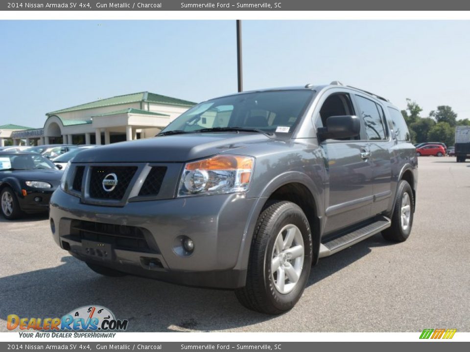 2014 Nissan Armada SV 4x4 Gun Metallic / Charcoal Photo #2
