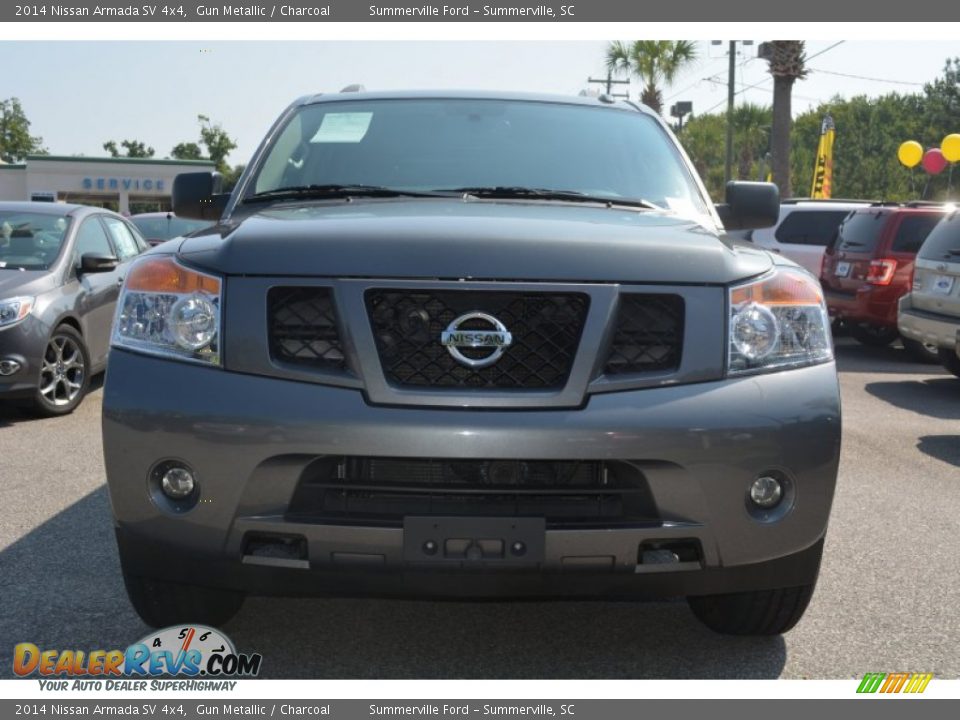 2014 Nissan Armada SV 4x4 Gun Metallic / Charcoal Photo #3