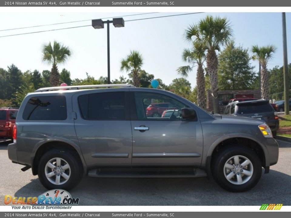 2014 Nissan Armada SV 4x4 Gun Metallic / Charcoal Photo #4