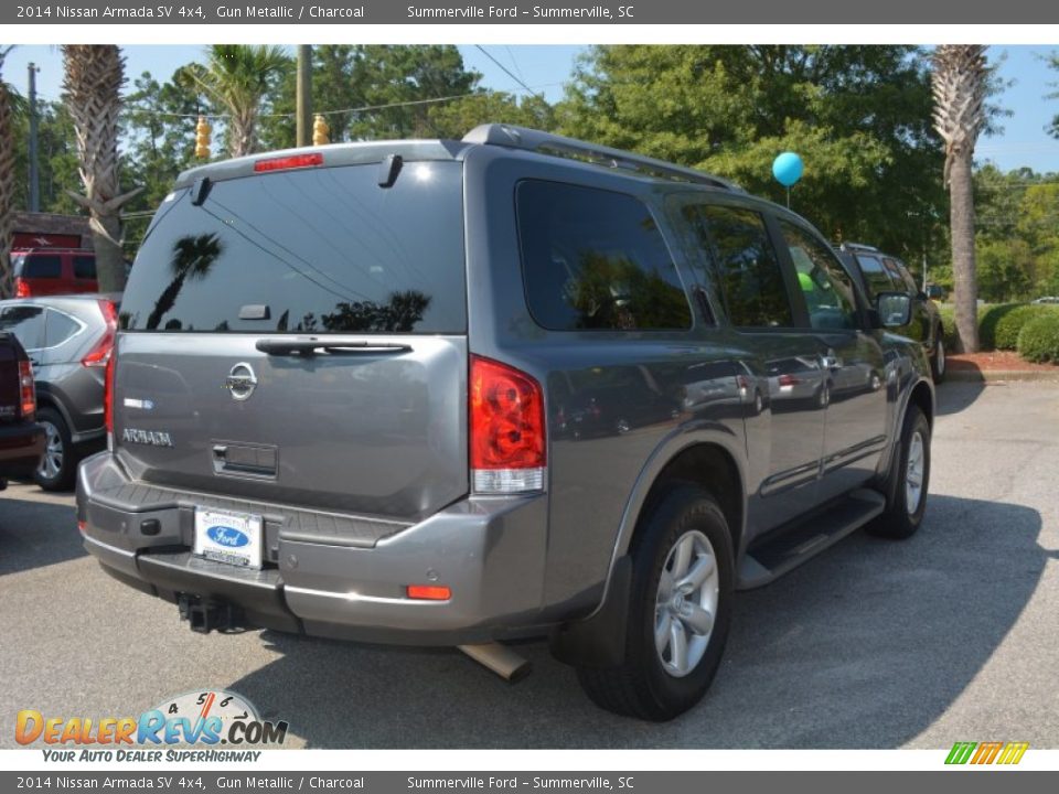 2014 Nissan Armada SV 4x4 Gun Metallic / Charcoal Photo #5