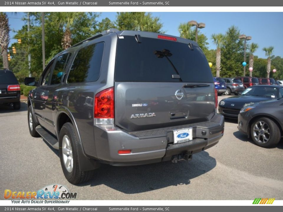 2014 Nissan Armada SV 4x4 Gun Metallic / Charcoal Photo #7