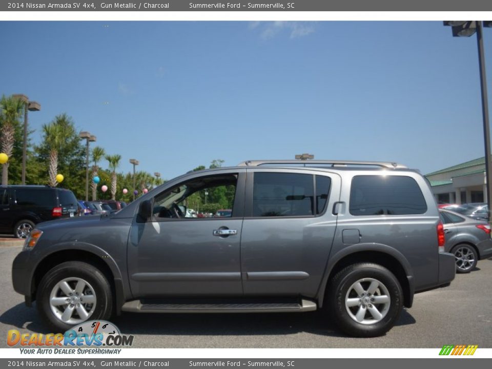 2014 Nissan Armada SV 4x4 Gun Metallic / Charcoal Photo #8