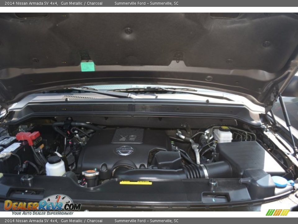 2014 Nissan Armada SV 4x4 Gun Metallic / Charcoal Photo #9