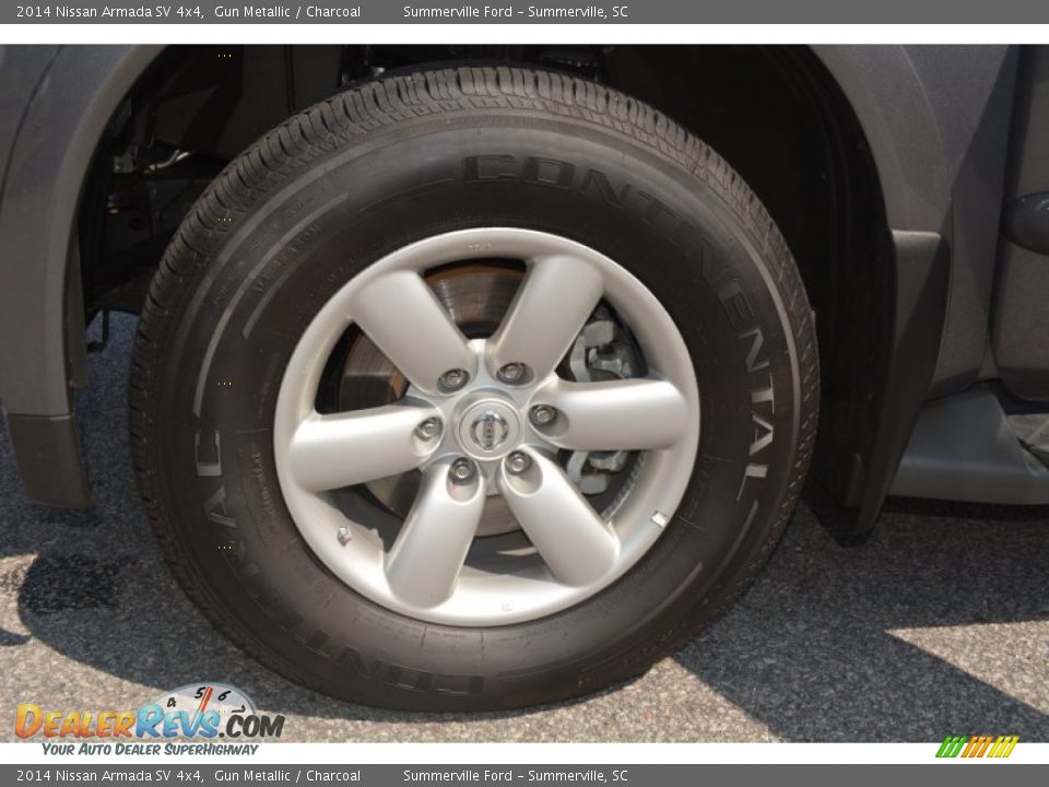 2014 Nissan Armada SV 4x4 Gun Metallic / Charcoal Photo #10