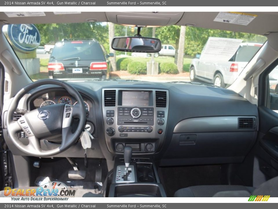 2014 Nissan Armada SV 4x4 Gun Metallic / Charcoal Photo #13