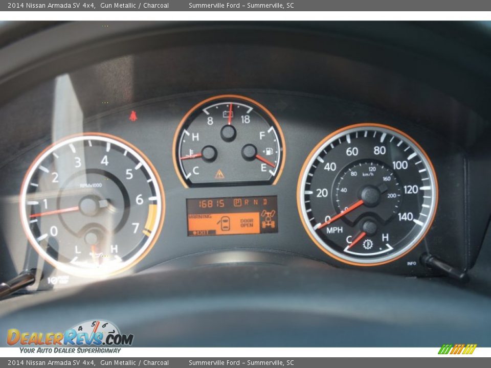 2014 Nissan Armada SV 4x4 Gun Metallic / Charcoal Photo #19