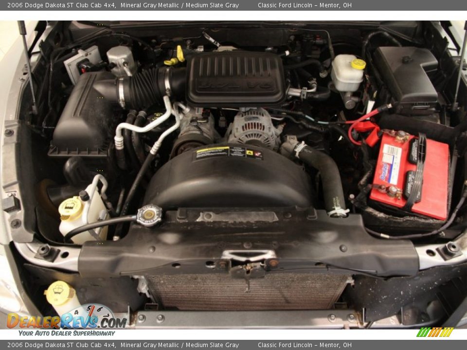 2006 Dodge Dakota ST Club Cab 4x4 3.7 Liter SOHC 12-Valve PowerTech V6 Engine Photo #11