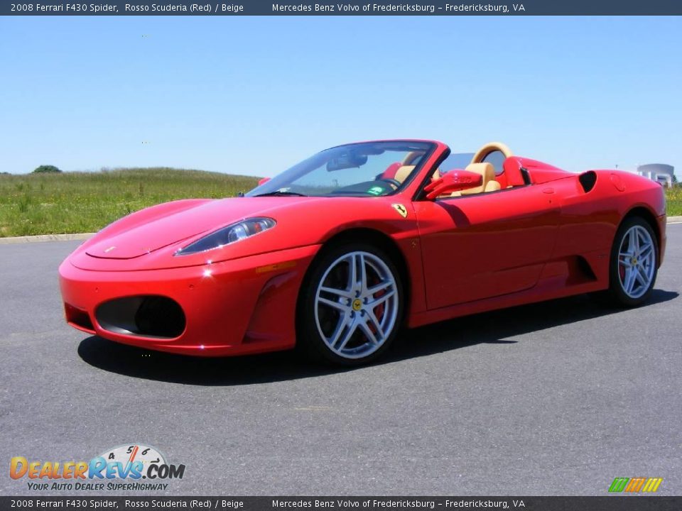 Front 3/4 View of 2008 Ferrari F430 Spider Photo #1