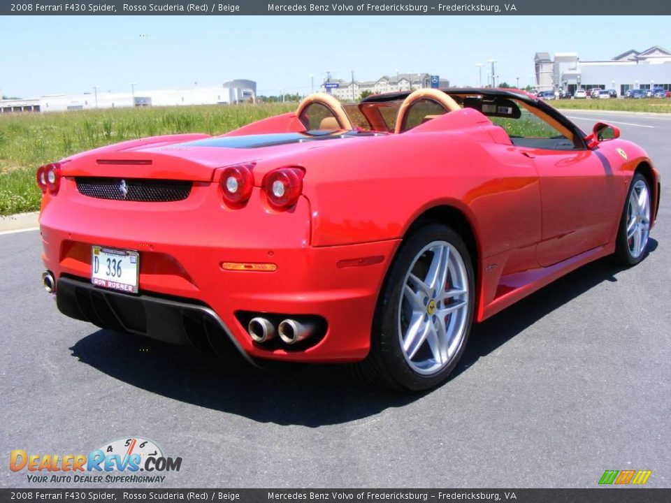 2008 Ferrari F430 Spider Rosso Scuderia (Red) / Beige Photo #3