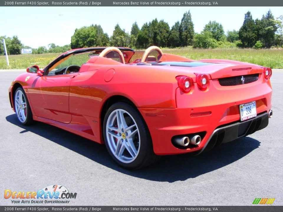 2008 Ferrari F430 Spider Rosso Scuderia (Red) / Beige Photo #4