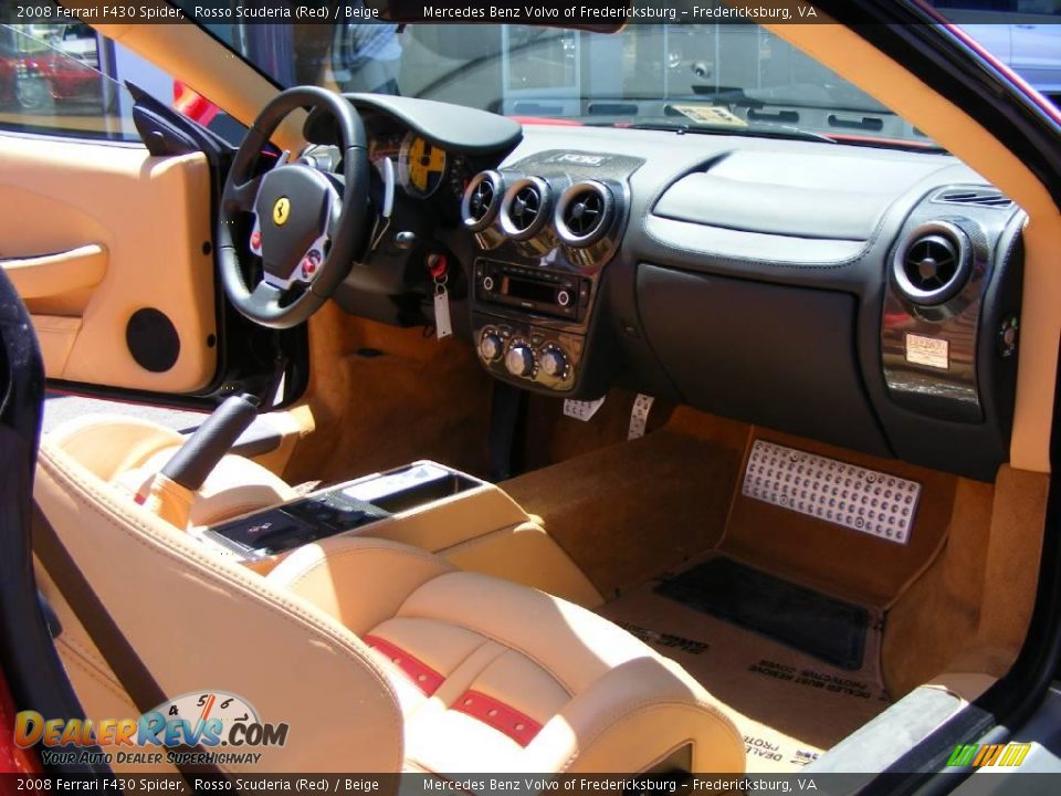2008 Ferrari F430 Spider Rosso Scuderia (Red) / Beige Photo #5