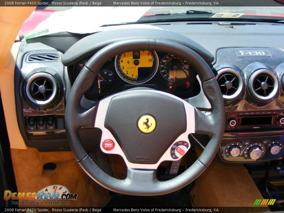 2008 Ferrari F430 Spider Rosso Scuderia (Red) / Beige Photo #6