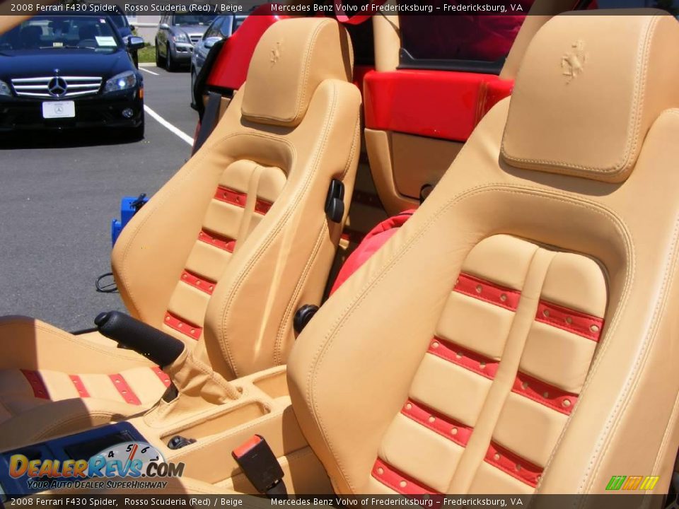 Beige Interior - 2008 Ferrari F430 Spider Photo #7