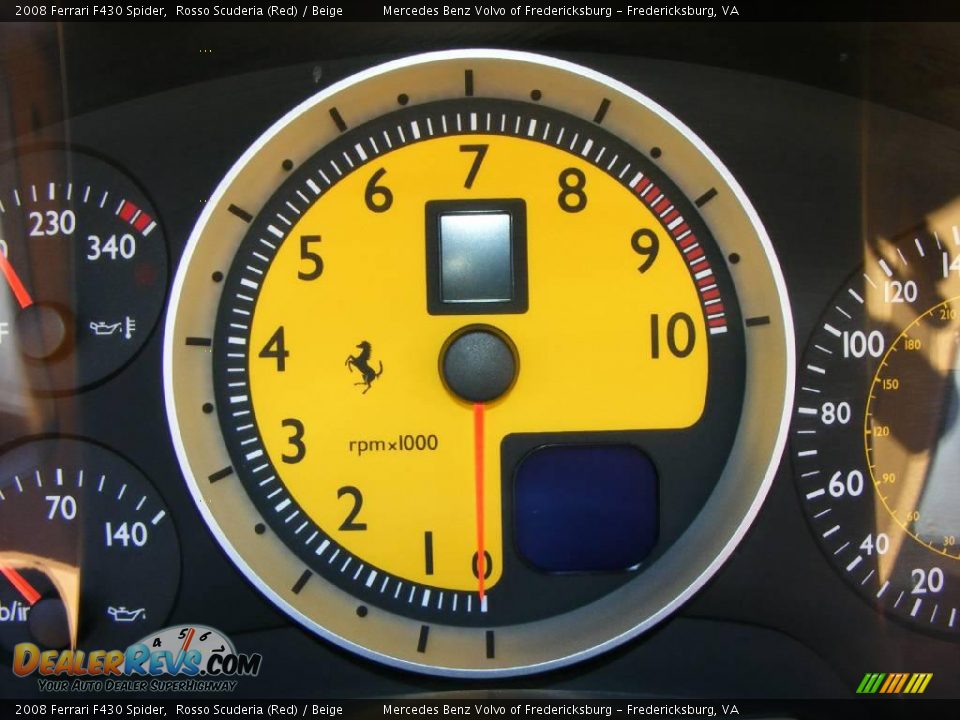 2008 Ferrari F430 Spider Gauges Photo #13