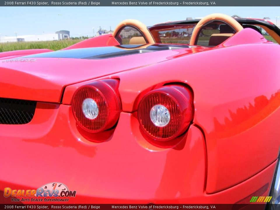 2008 Ferrari F430 Spider Rosso Scuderia (Red) / Beige Photo #18