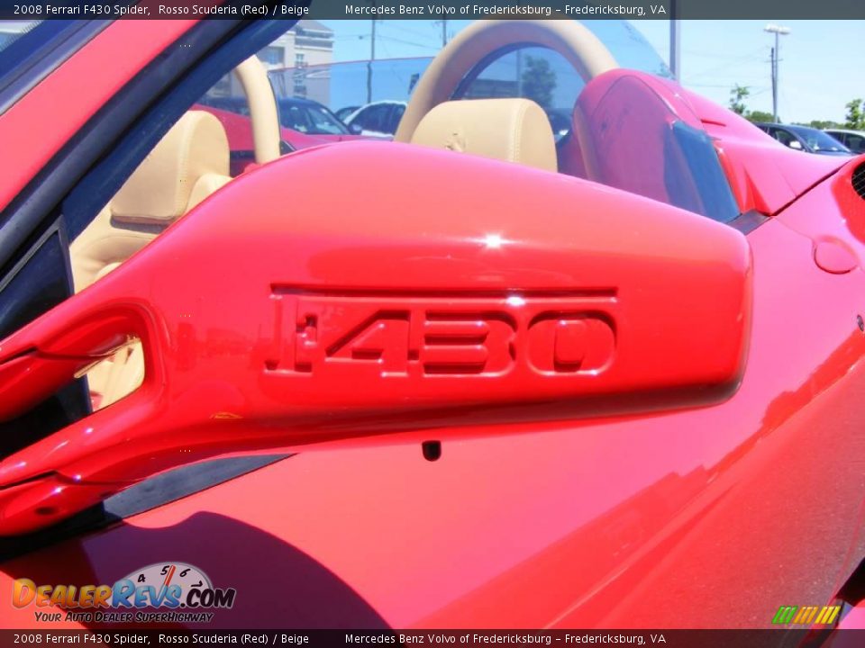 2008 Ferrari F430 Spider Rosso Scuderia (Red) / Beige Photo #19
