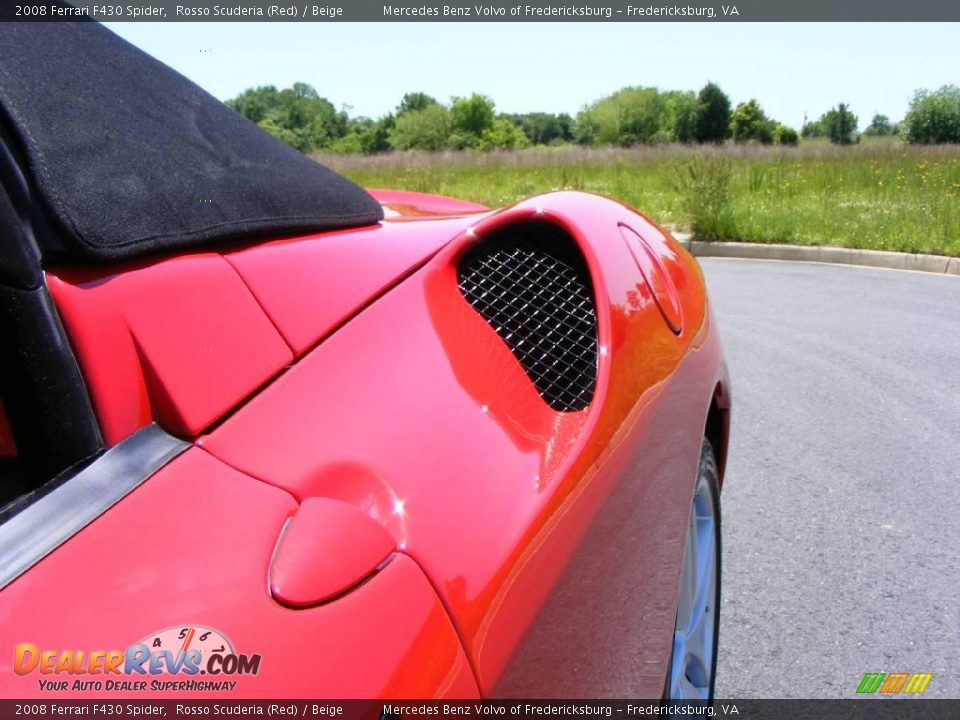 2008 Ferrari F430 Spider Rosso Scuderia (Red) / Beige Photo #20