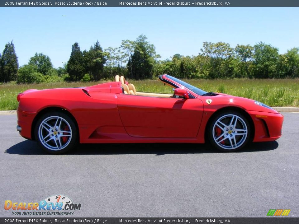 Rosso Scuderia (Red) 2008 Ferrari F430 Spider Photo #21