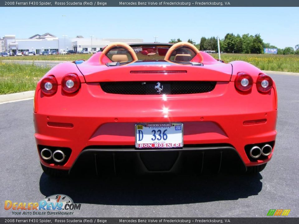 2008 Ferrari F430 Spider Rosso Scuderia (Red) / Beige Photo #22