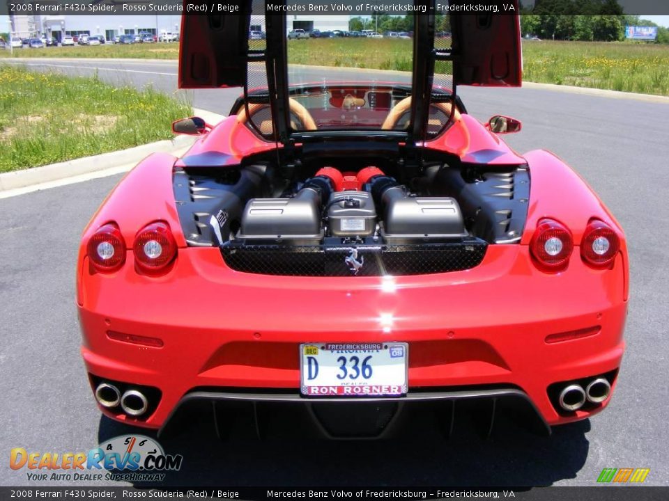 2008 Ferrari F430 Spider Rosso Scuderia (Red) / Beige Photo #23