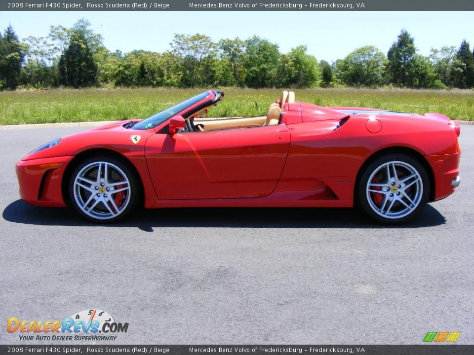 2008 Ferrari F430 Spider Rosso Scuderia (Red) / Beige Photo #25