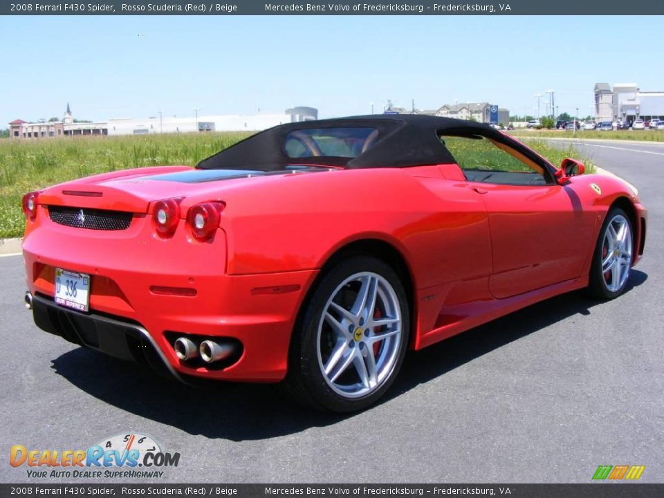 2008 Ferrari F430 Spider Rosso Scuderia (Red) / Beige Photo #28