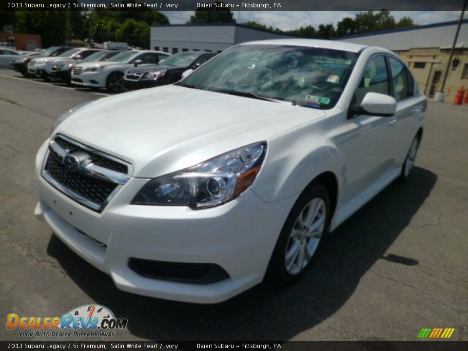 2013 Subaru Legacy 2.5i Premium Satin White Pearl / Ivory Photo #3