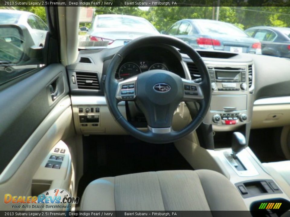 2013 Subaru Legacy 2.5i Premium Deep Indigo Pearl / Ivory Photo #13