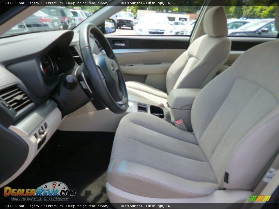 2013 Subaru Legacy 2.5i Premium Deep Indigo Pearl / Ivory Photo #14