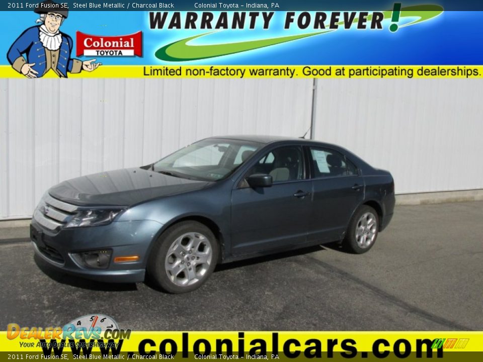 2011 Ford Fusion SE Steel Blue Metallic / Charcoal Black Photo #1