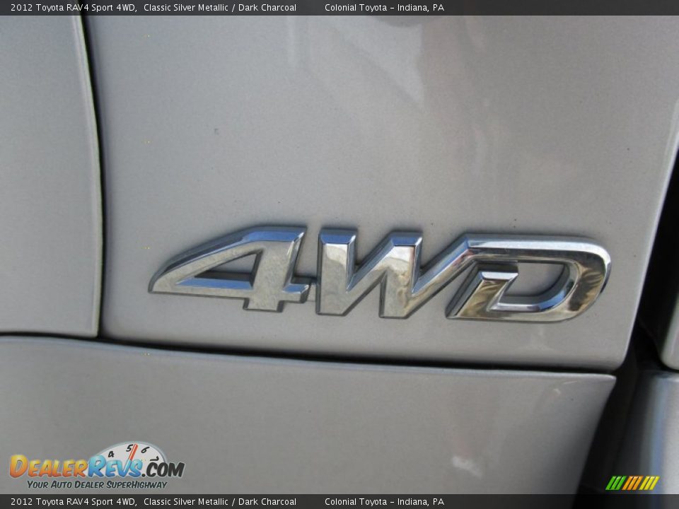 2012 Toyota RAV4 Sport 4WD Classic Silver Metallic / Dark Charcoal Photo #7