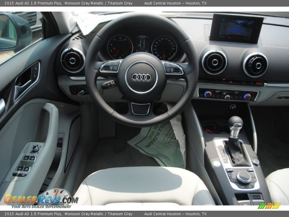 2015 Audi A3 1.8 Premium Plus Monsoon Gray Metallic / Titanium Gray Photo #12