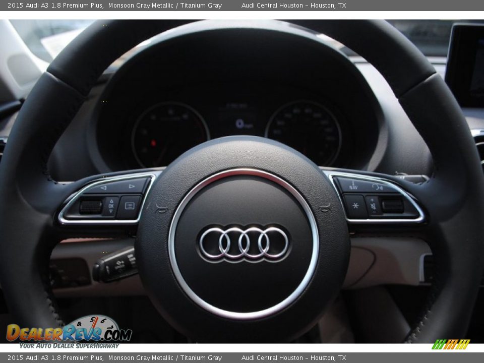 2015 Audi A3 1.8 Premium Plus Monsoon Gray Metallic / Titanium Gray Photo #19