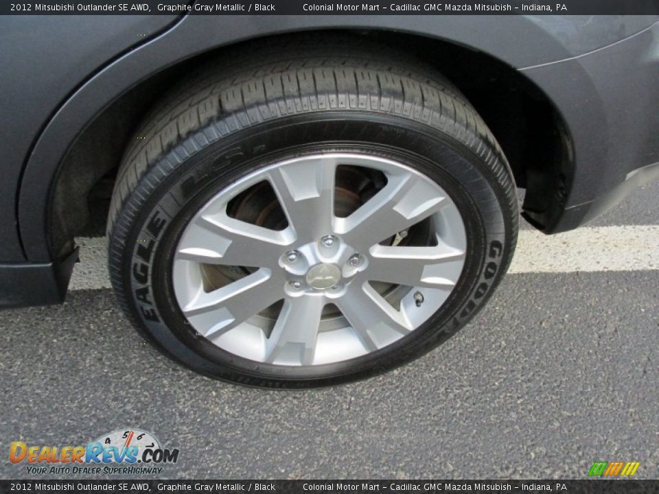 2012 Mitsubishi Outlander SE AWD Graphite Gray Metallic / Black Photo #3