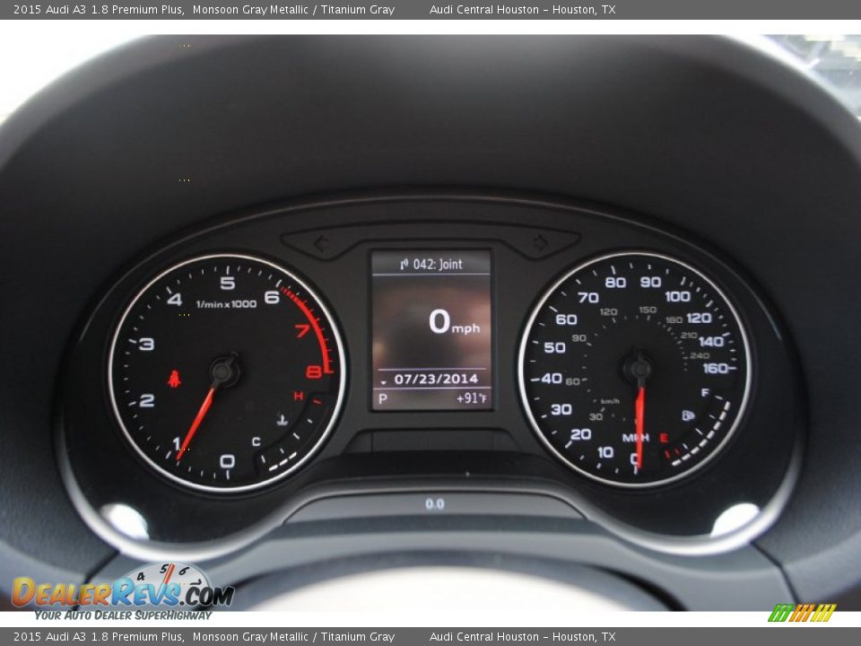 2015 Audi A3 1.8 Premium Plus Monsoon Gray Metallic / Titanium Gray Photo #20