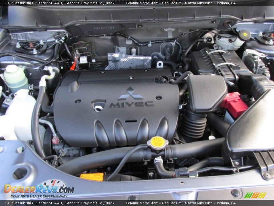 2012 Mitsubishi Outlander SE AWD 2.4 Liter DOHC 16-Valve MIVEC 4 Cylinder Engine Photo #10