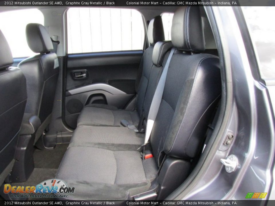 Rear Seat of 2012 Mitsubishi Outlander SE AWD Photo #14