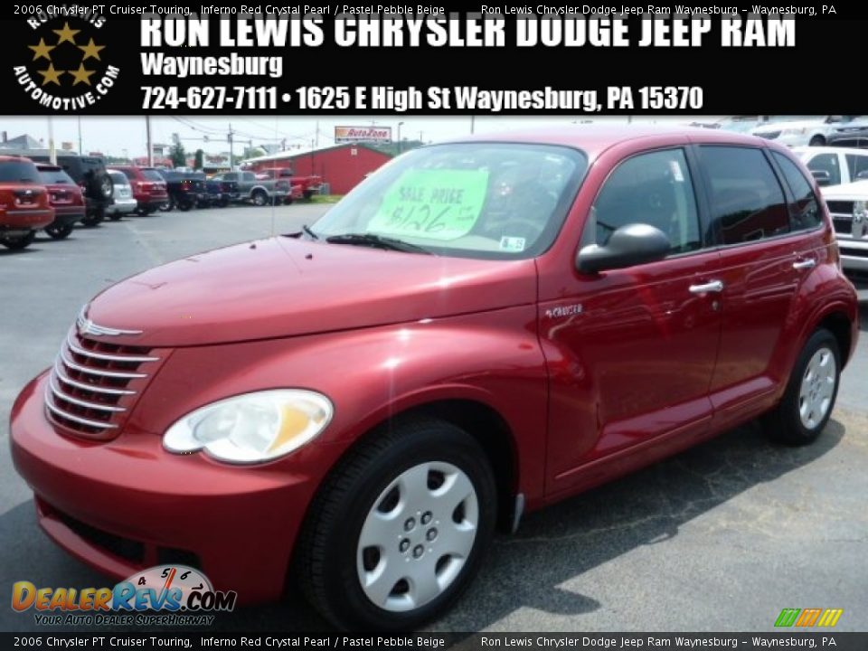 2006 Chrysler PT Cruiser Touring Inferno Red Crystal Pearl / Pastel Pebble Beige Photo #1