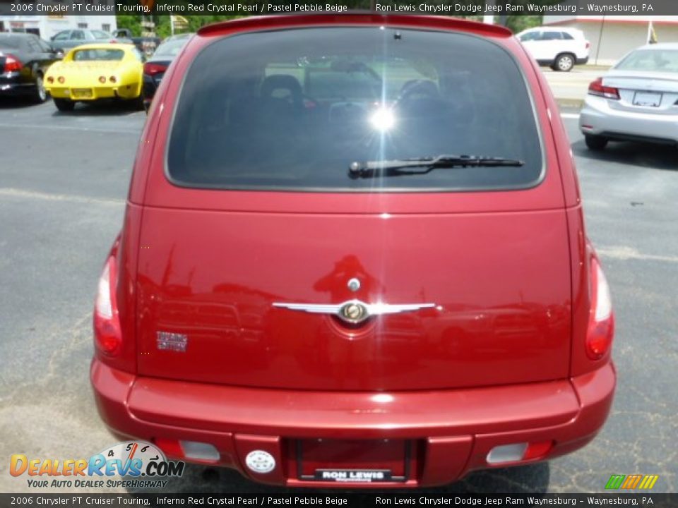 2006 Chrysler PT Cruiser Touring Inferno Red Crystal Pearl / Pastel Pebble Beige Photo #4