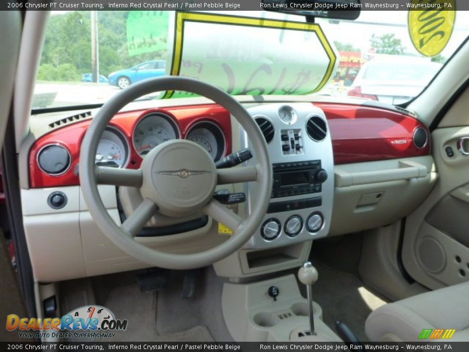 2006 Chrysler PT Cruiser Touring Inferno Red Crystal Pearl / Pastel Pebble Beige Photo #12
