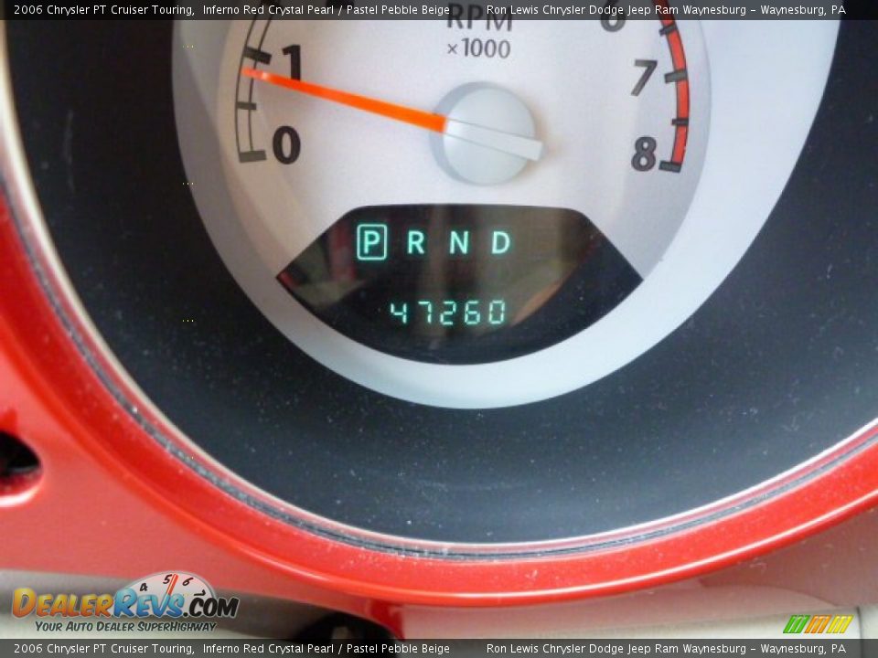 2006 Chrysler PT Cruiser Touring Inferno Red Crystal Pearl / Pastel Pebble Beige Photo #17