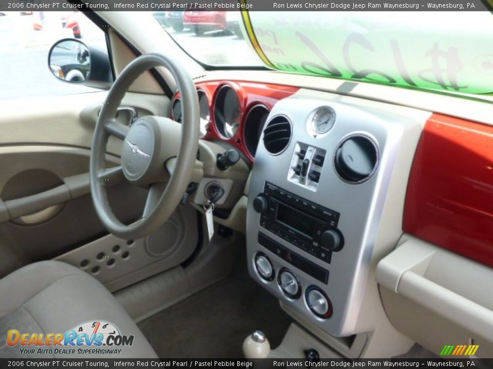 2006 Chrysler PT Cruiser Touring Inferno Red Crystal Pearl / Pastel Pebble Beige Photo #19