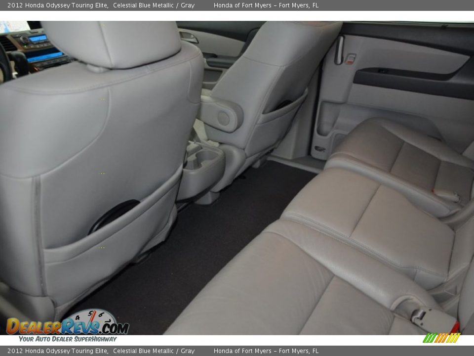 2012 Honda Odyssey Touring Elite Celestial Blue Metallic / Gray Photo #21
