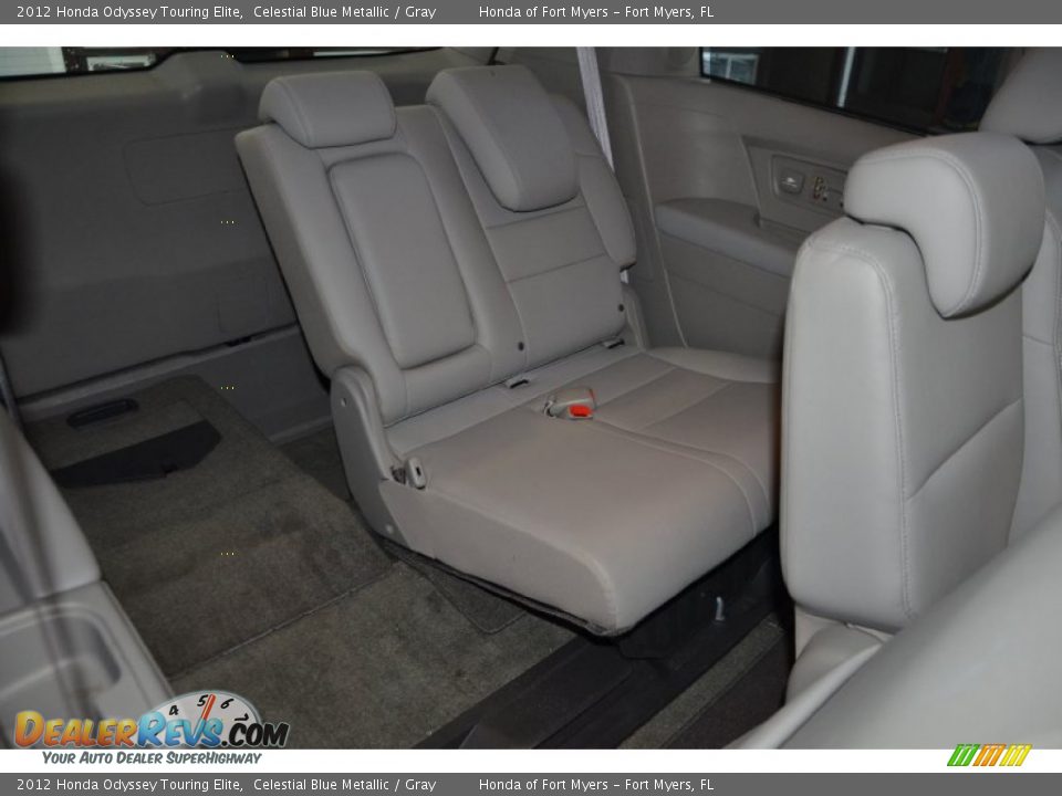 2012 Honda Odyssey Touring Elite Celestial Blue Metallic / Gray Photo #28