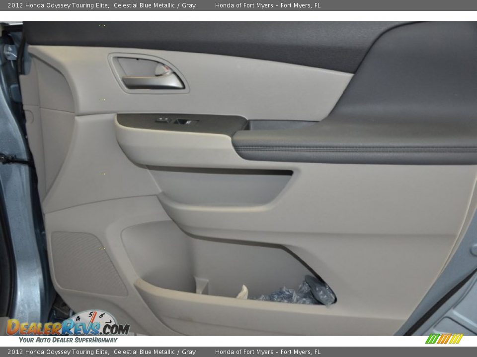 2012 Honda Odyssey Touring Elite Celestial Blue Metallic / Gray Photo #30
